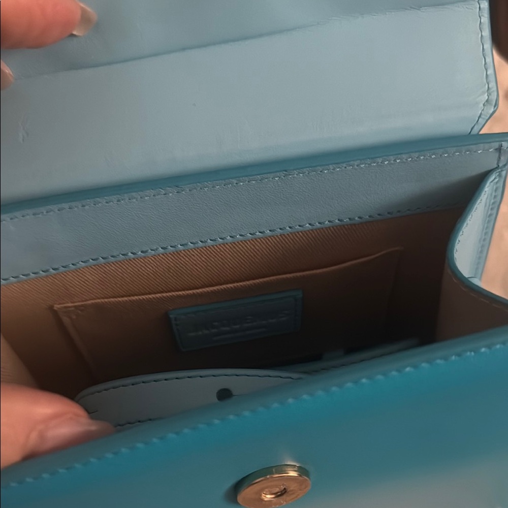 Jacquemus Blue Mini Bag with Geometric Design - Picture 4 of 4